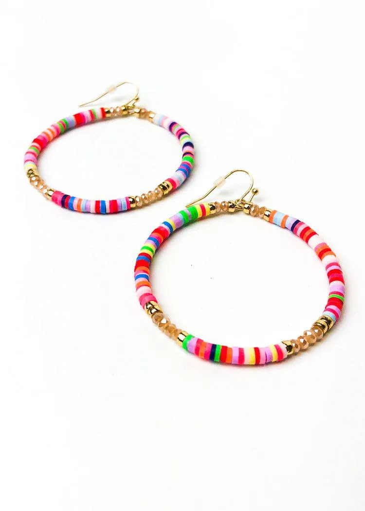 Carnival Beaded Hoop