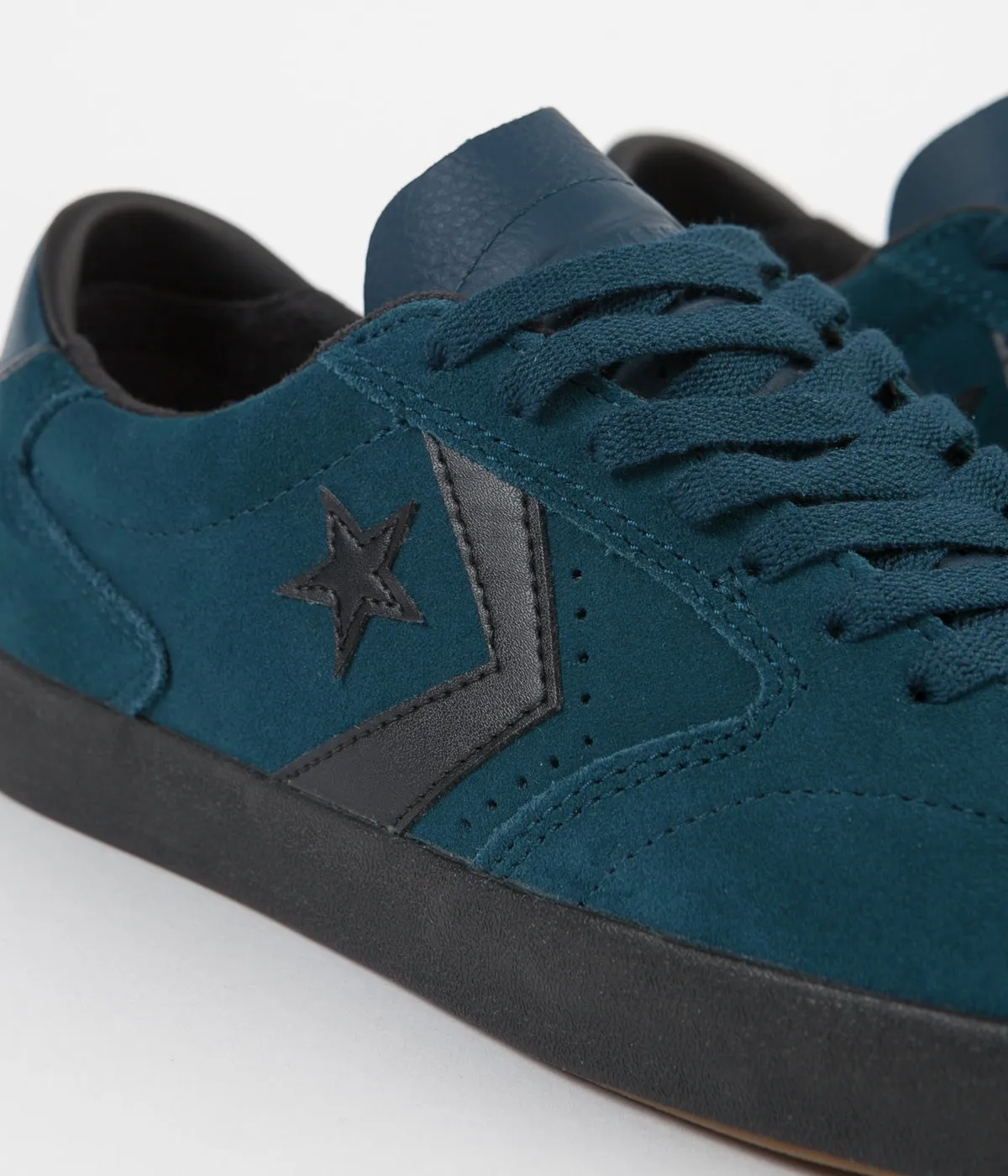 Converse Checkpoint Pro Ox Suede Shoes - Midnight Turquoise / Black / Black