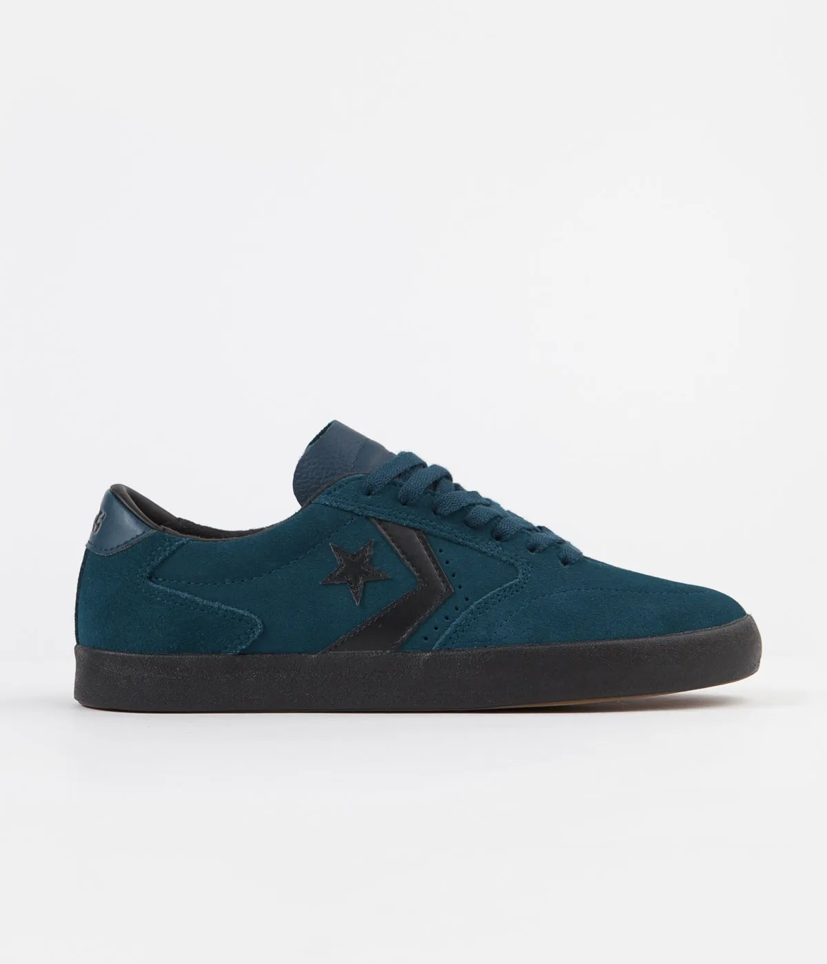 Converse Checkpoint Pro Ox Suede Shoes - Midnight Turquoise / Black / Black