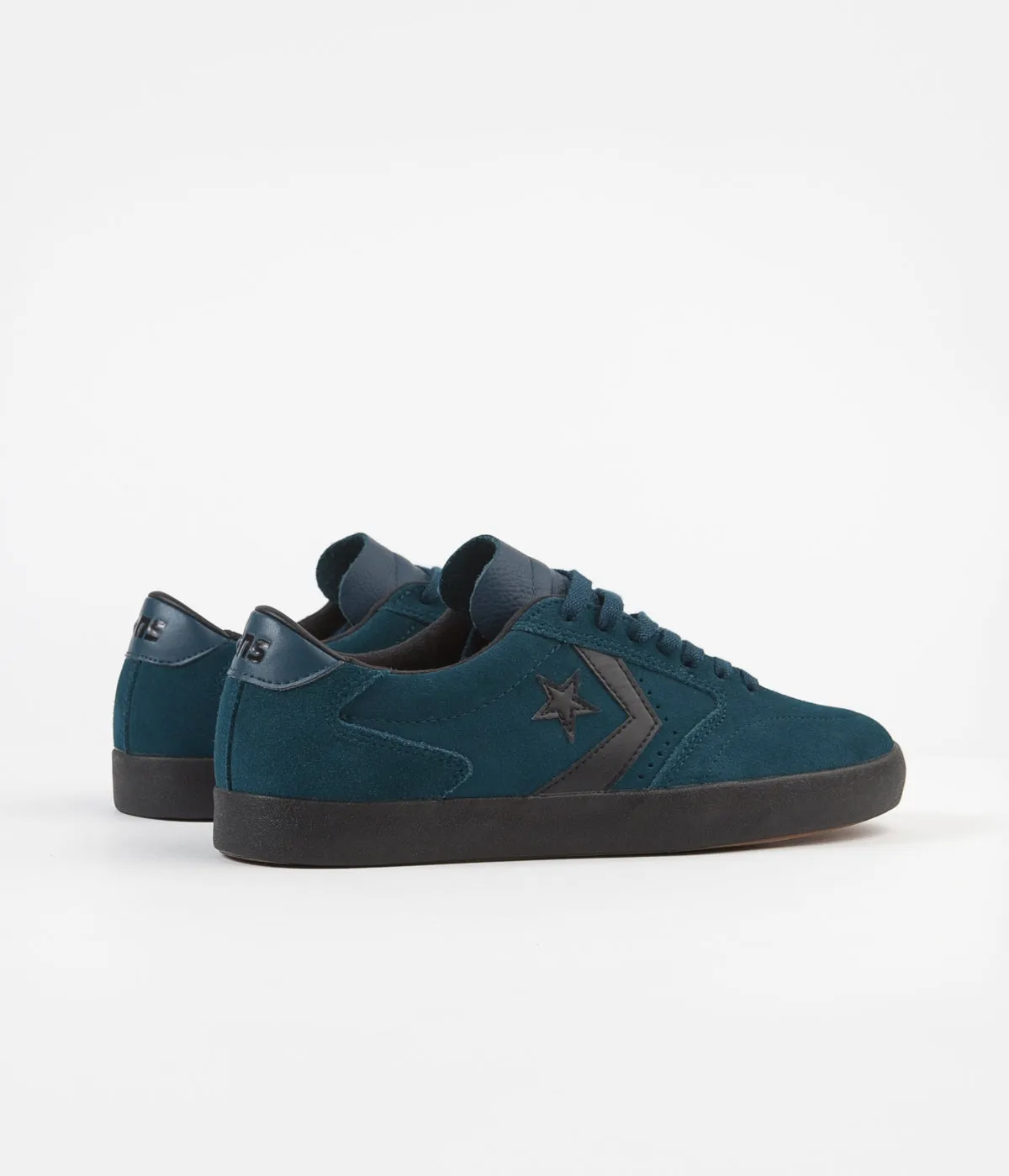 Converse Checkpoint Pro Ox Suede Shoes - Midnight Turquoise / Black / Black