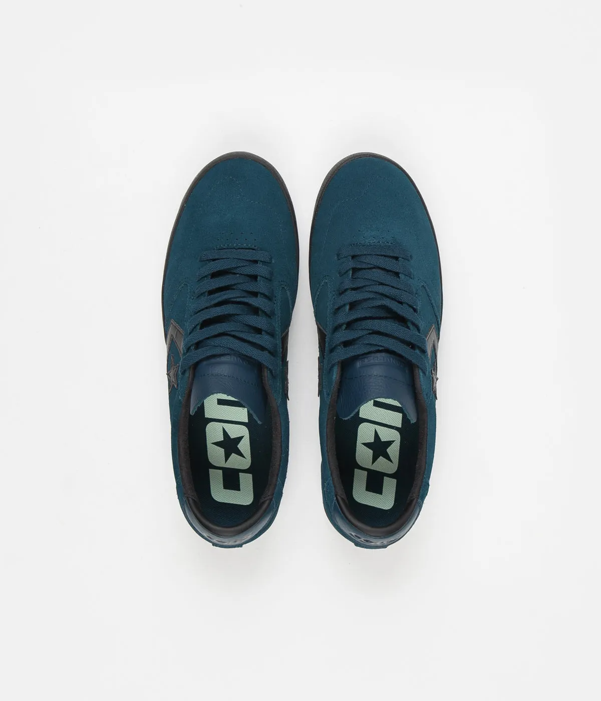 Converse Checkpoint Pro Ox Suede Shoes - Midnight Turquoise / Black / Black