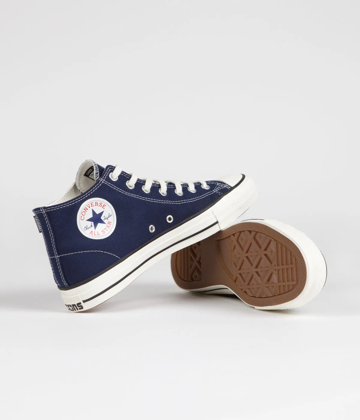 Converse CTAS Pro Canvas Mid Shoes - Midnight Navy / Black / Egret