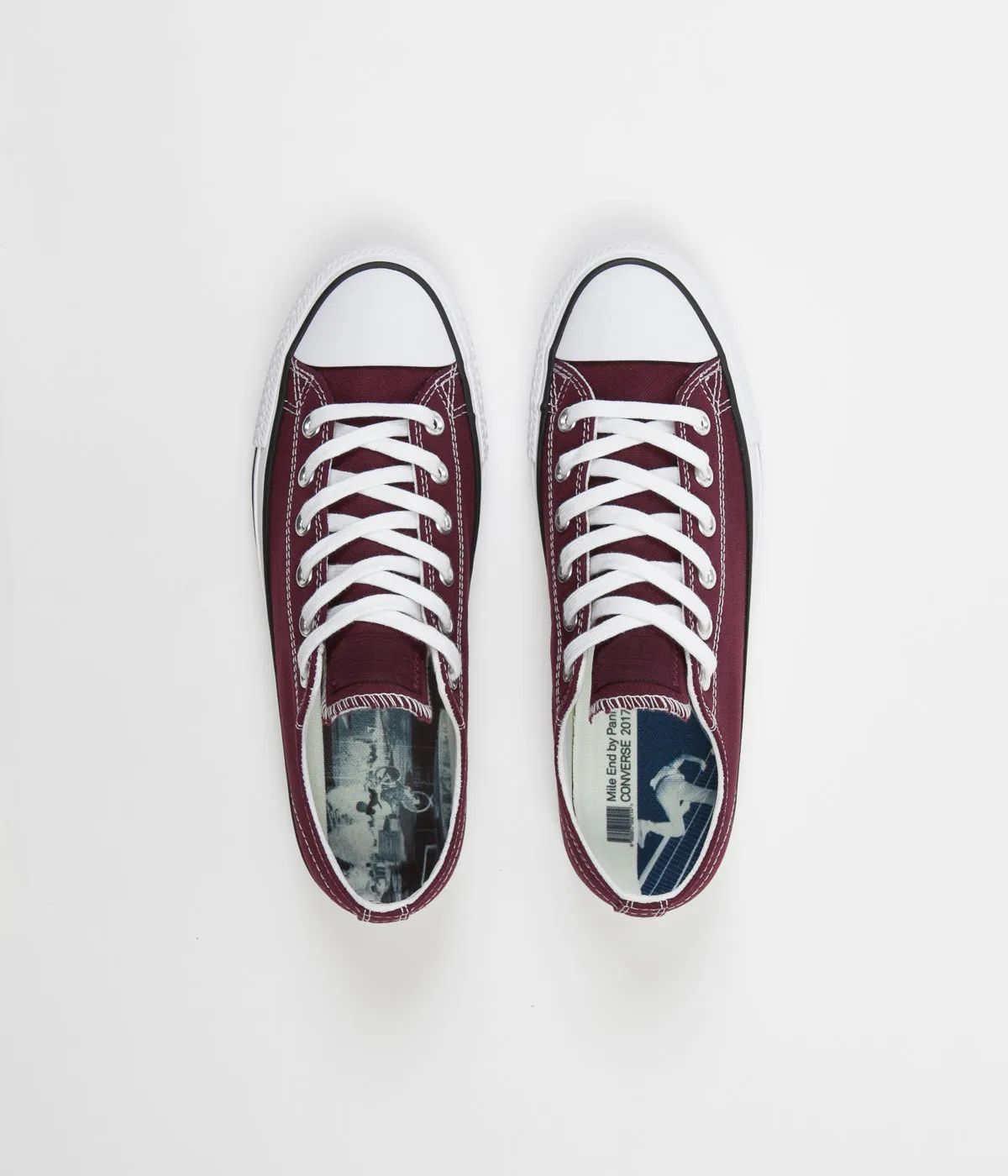 Converse CTAS Pro Ox Shoes - Dark Sangria / White