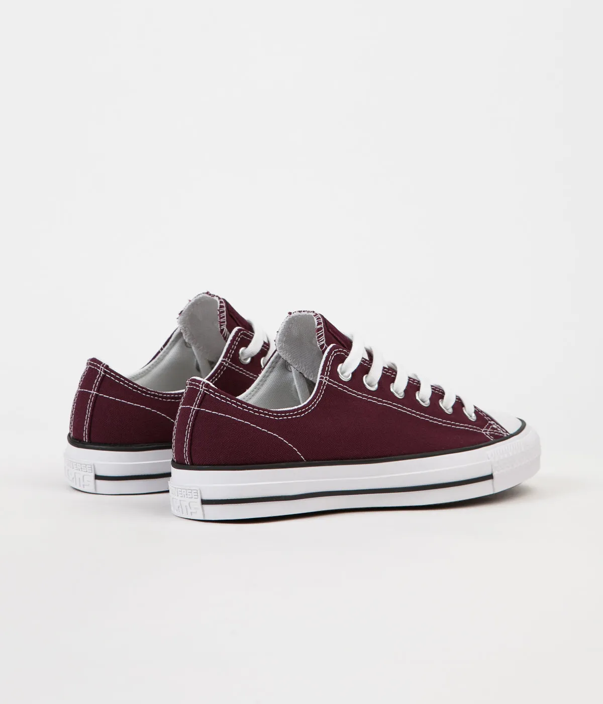 Converse CTAS Pro Ox Shoes - Dark Sangria / White