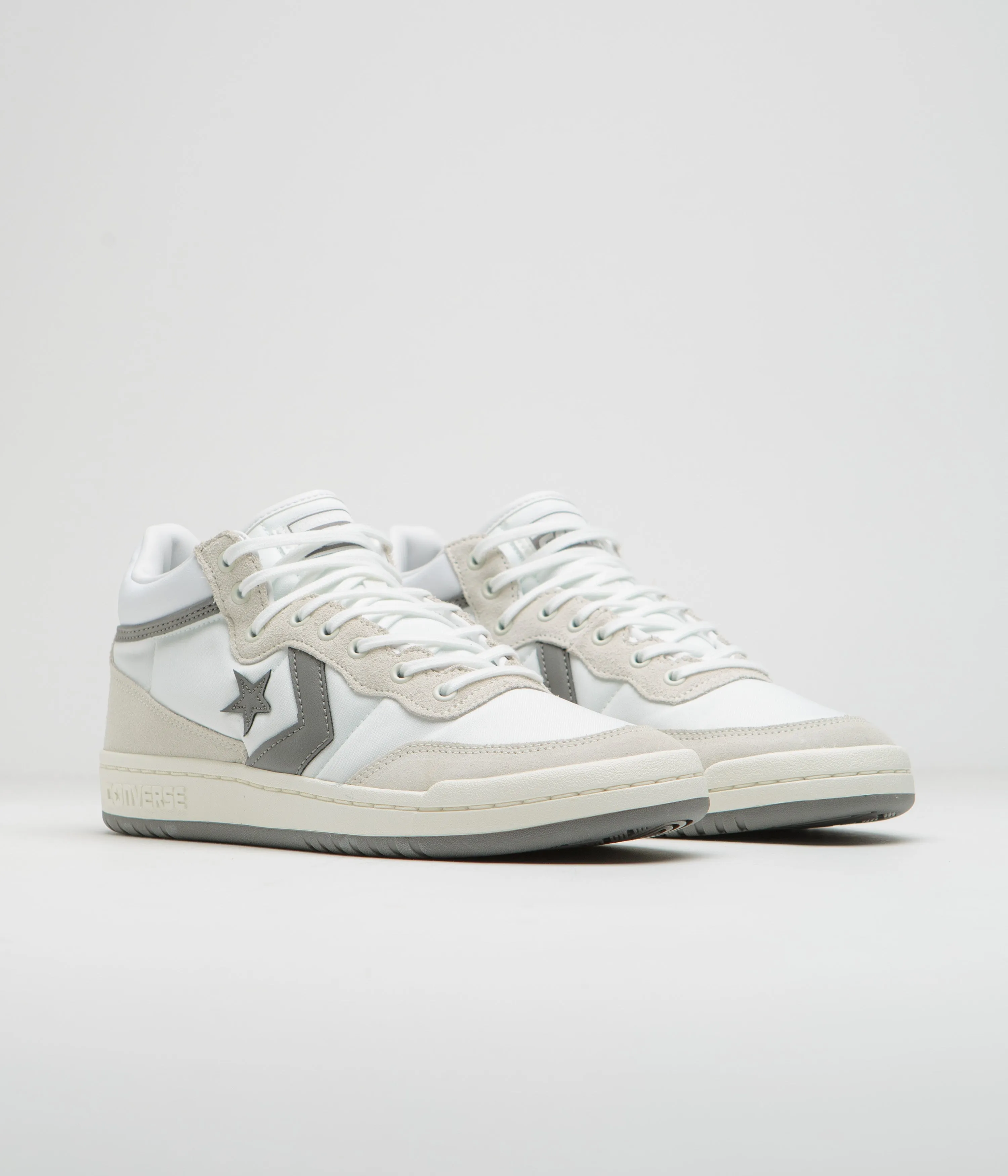 Converse Fastbreak Mid Shoes - White / Vaporous Grey / White