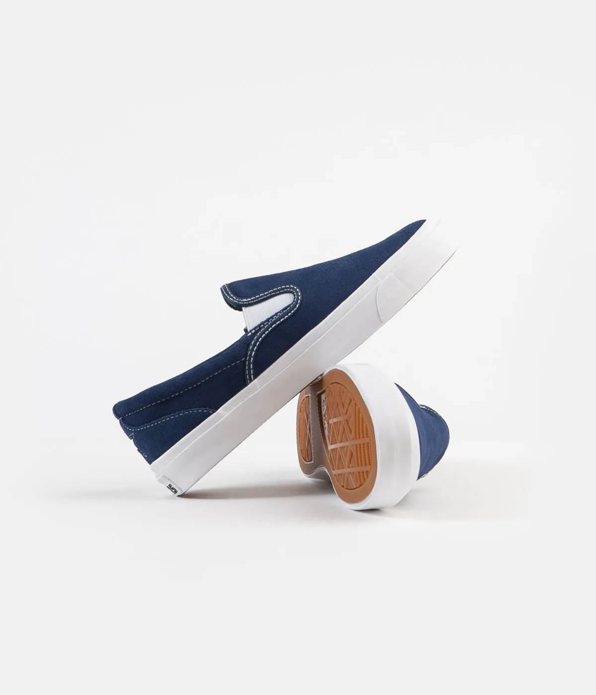 Converse One Star CC Slip On Shoes - Navy / White / White