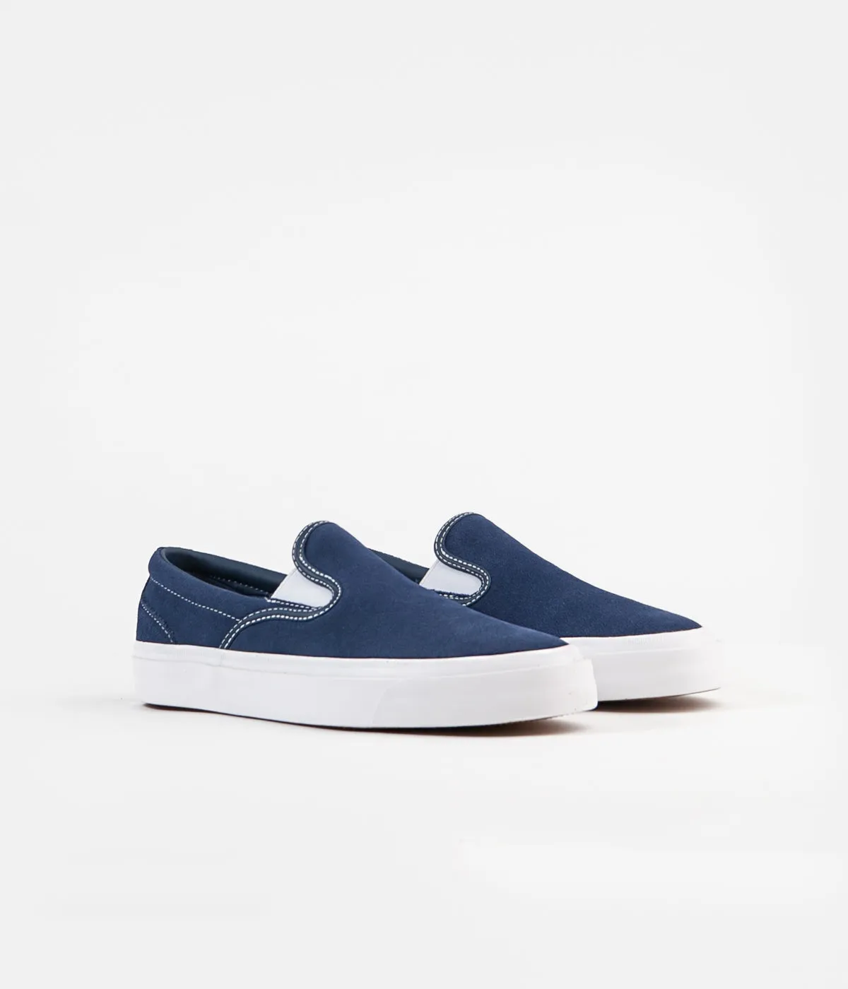 Converse One Star CC Slip On Shoes - Navy / White / White