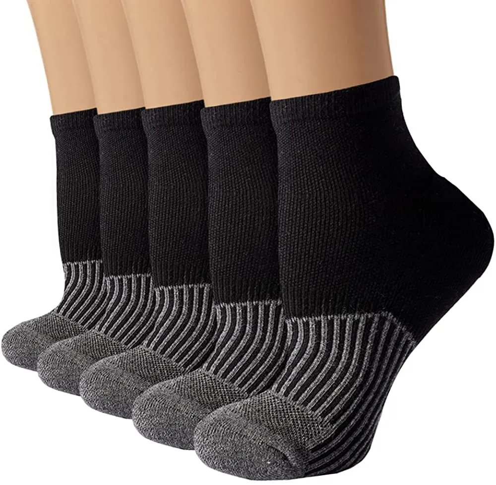 Copper Compression Socks for Men & Women Circulation- Plantar Fasciitis Socks Support for Athletic Running Cycling