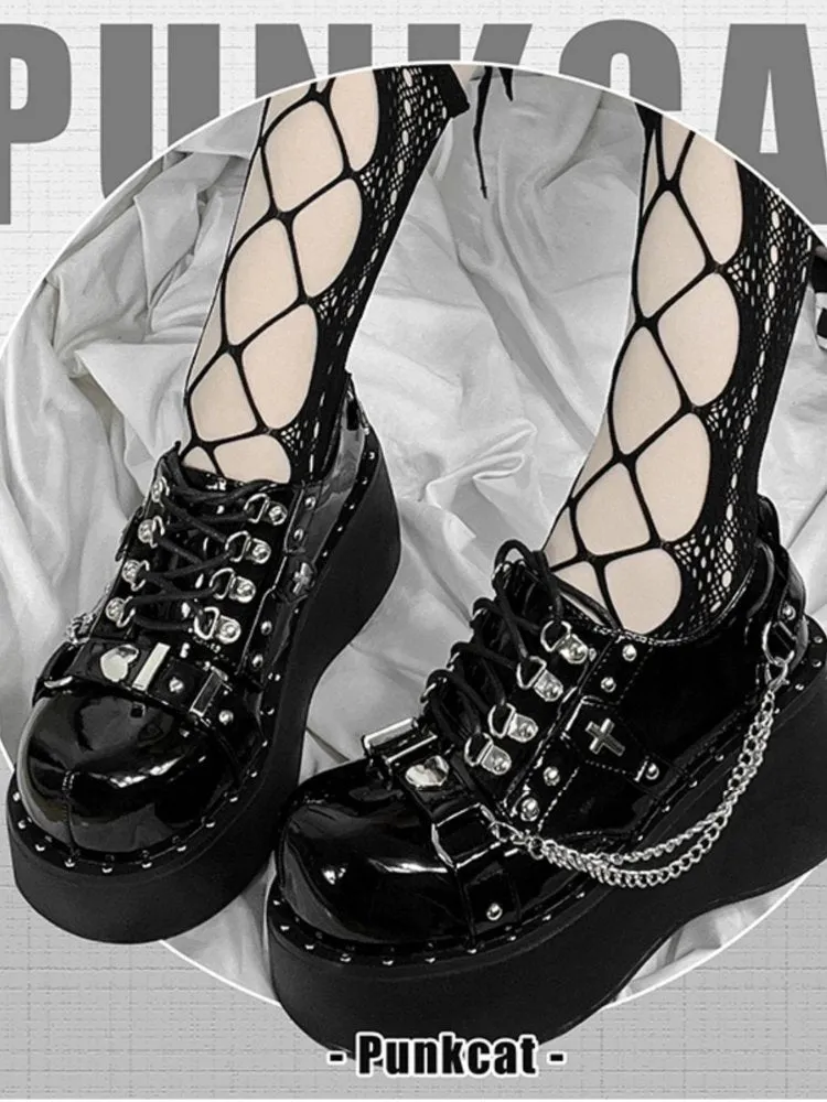 Dark gothic hot girl shoes【s0000000848】