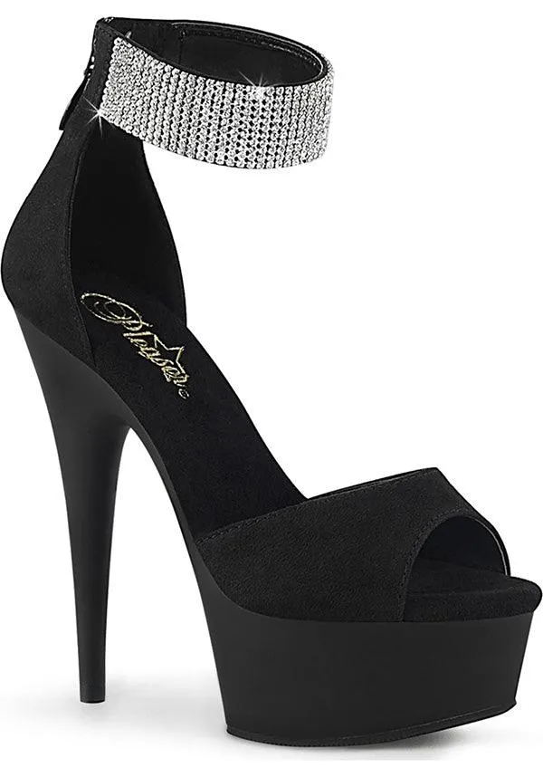 DELIGHT-625 [Black Suede] | PLATFORM HEELS [PREORDER]