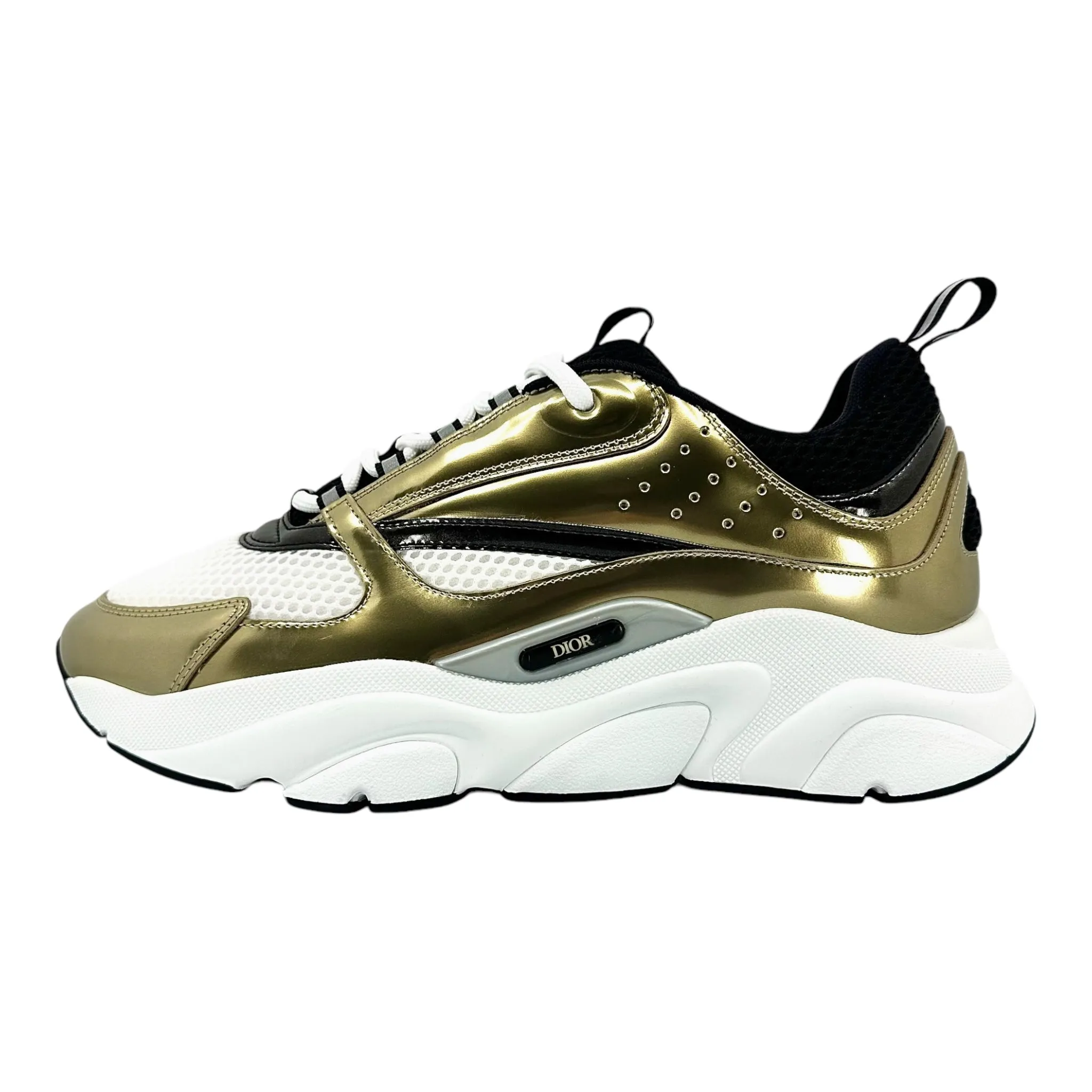 Dior B22 Trainer Gold White Black