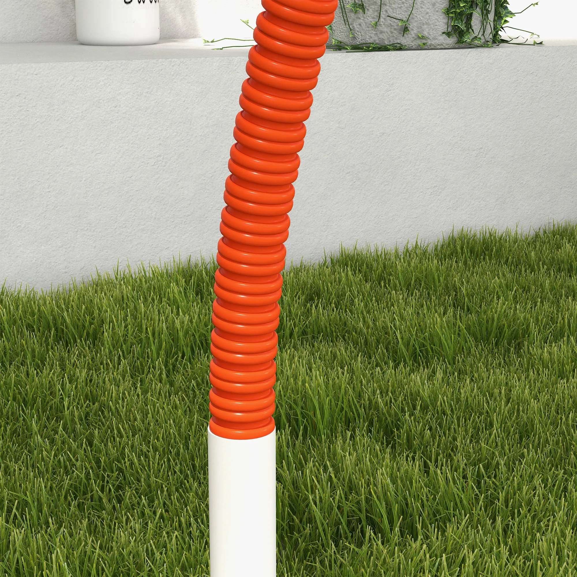 Dog Agility Equipment Set with 4 PCS Weave Pole, Orange