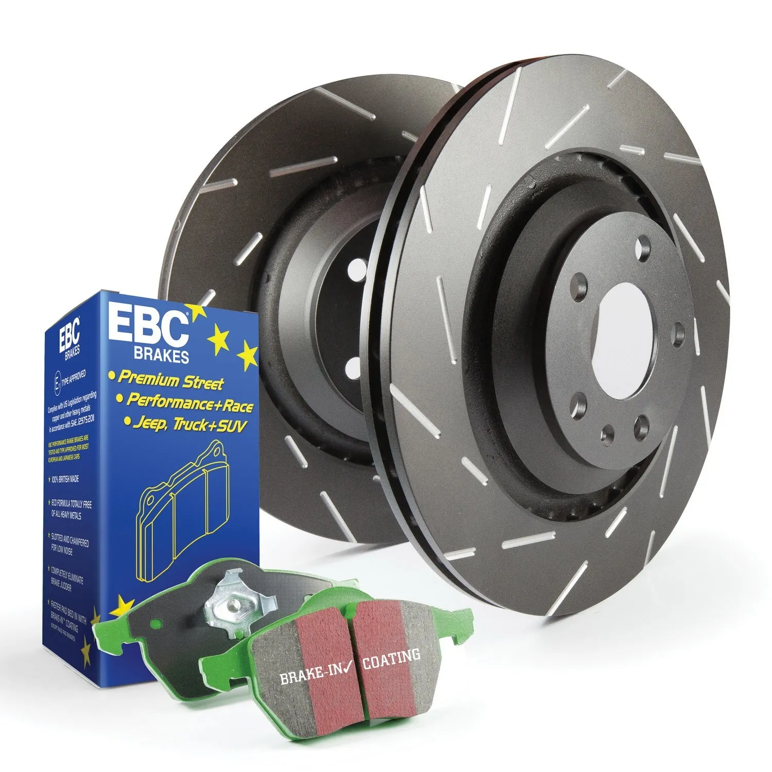 EBC Brakes S2KF1316 S2 Kits Greenstuff 2000 and USR Rotors