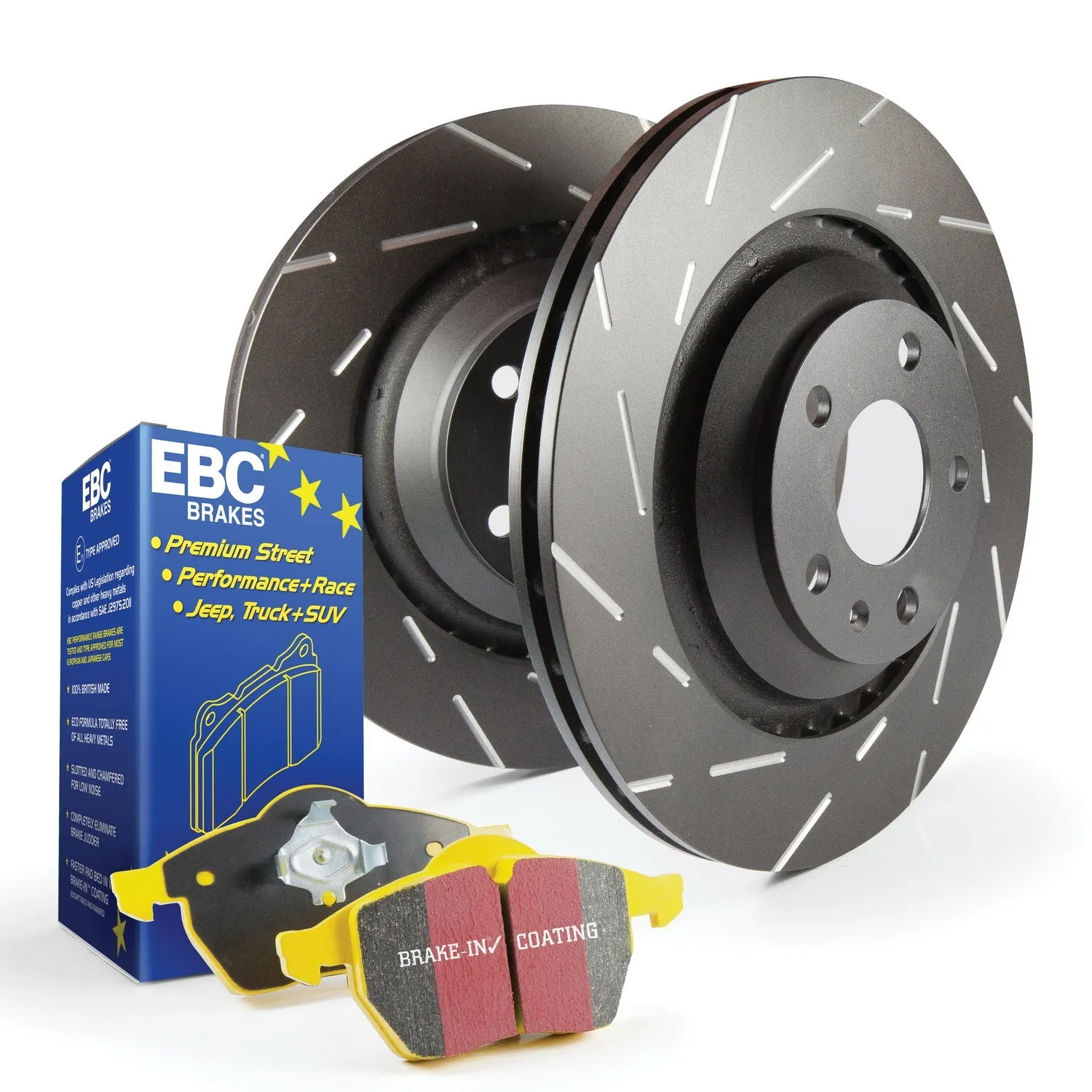 EBC Brakes S9KF1237 S9 Kits Yellowstuff and USR Rotors