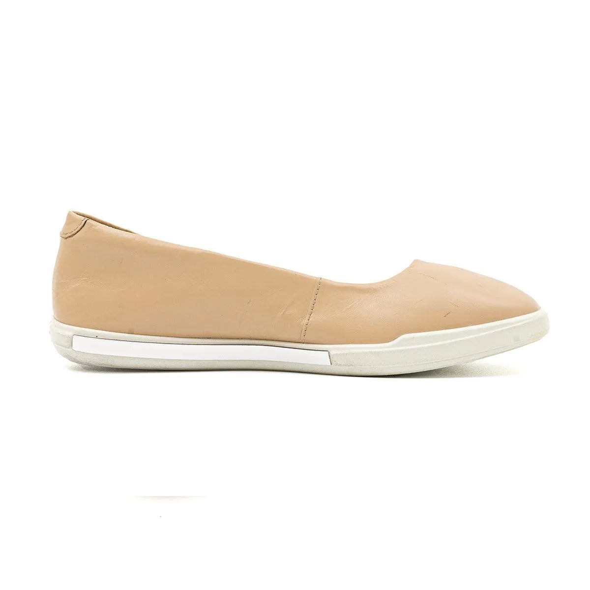 Ecco Simpil Ballerinas Leather Beige Colour For Women