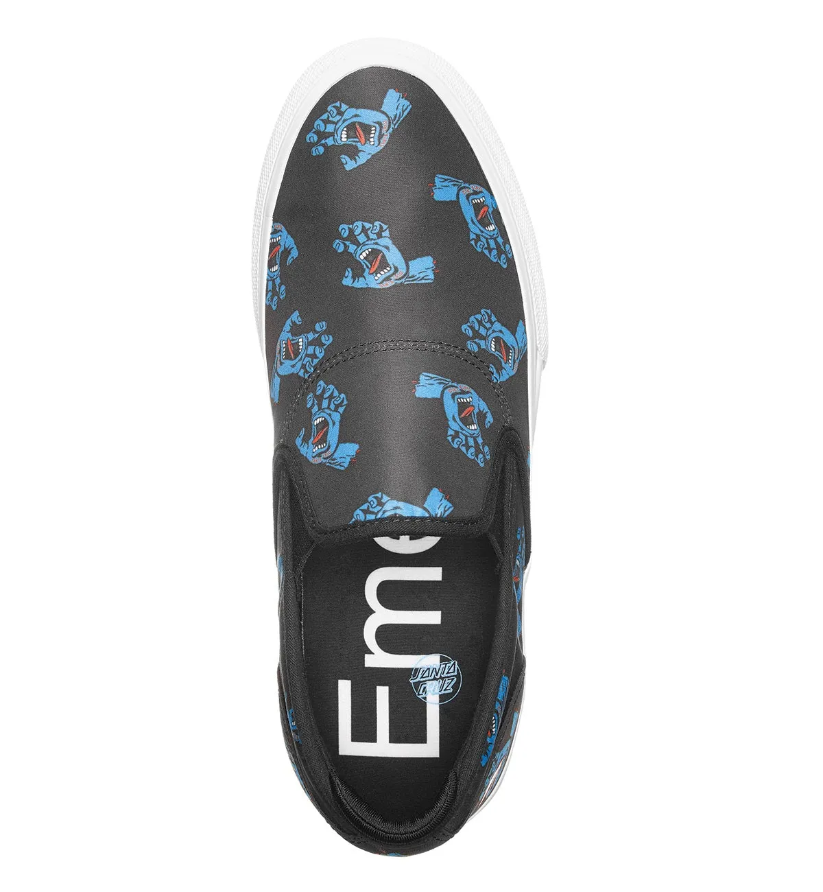 Emerica X Santa Cruz Wino G6 Slip-On Shoes - Blue/Black/White