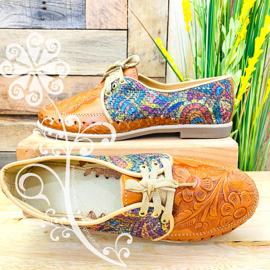 Feathers Design - Loafers Artisan Leather Women Shoes