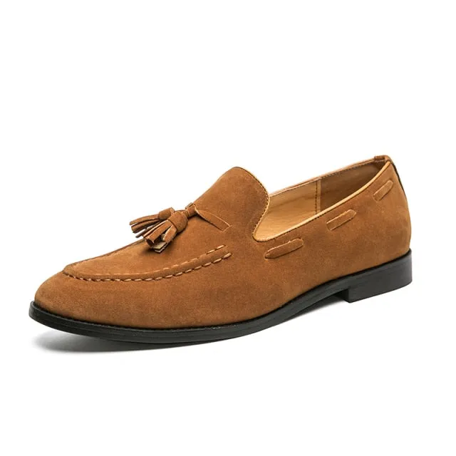 Fringe Suede Leather Loafers Shoes