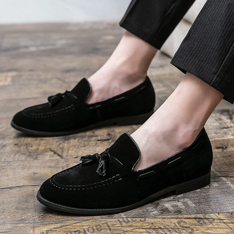 Fringe Suede Leather Loafers Shoes