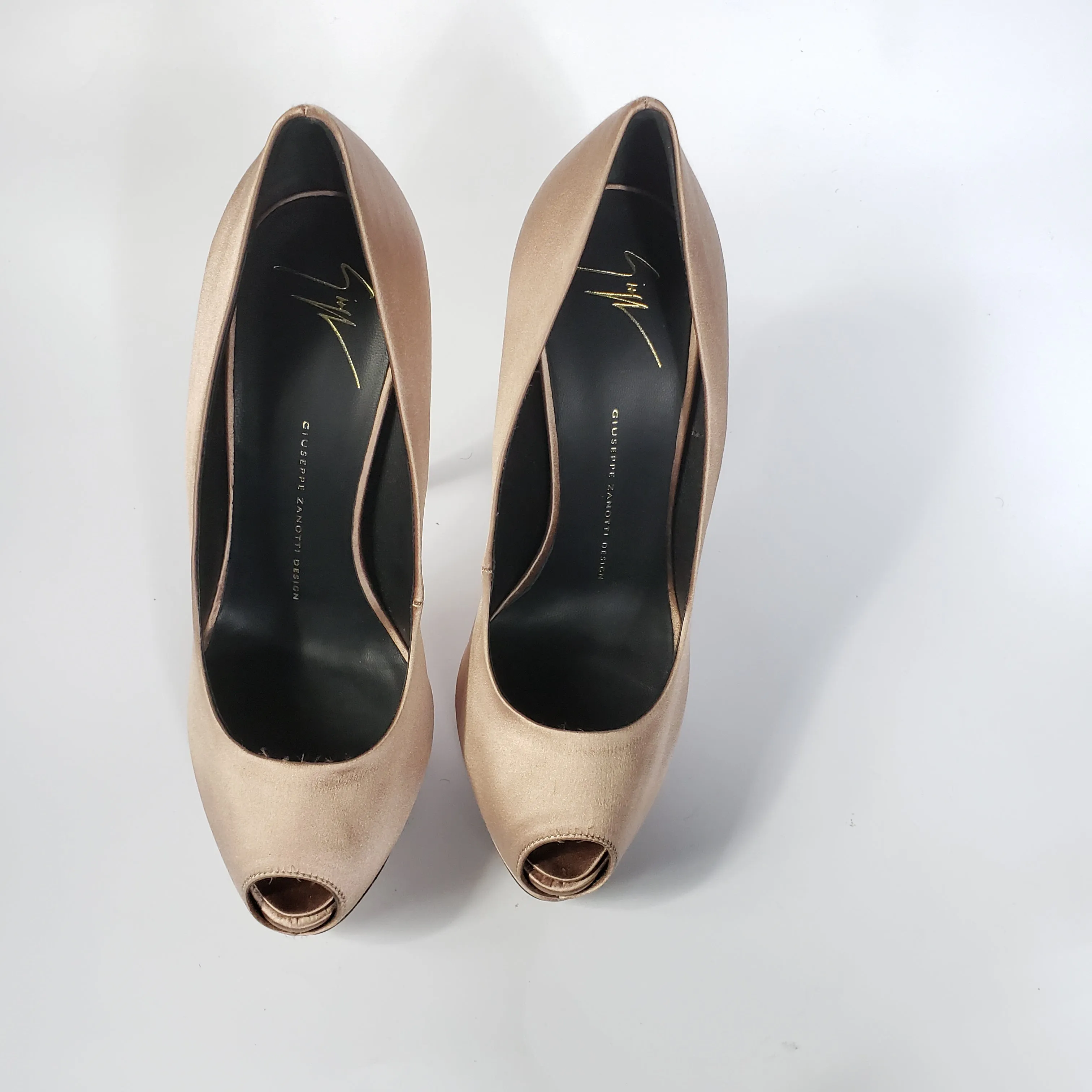 Giuseppe Zanotti Design "Sharon" Satin Platform Pumps Size 39