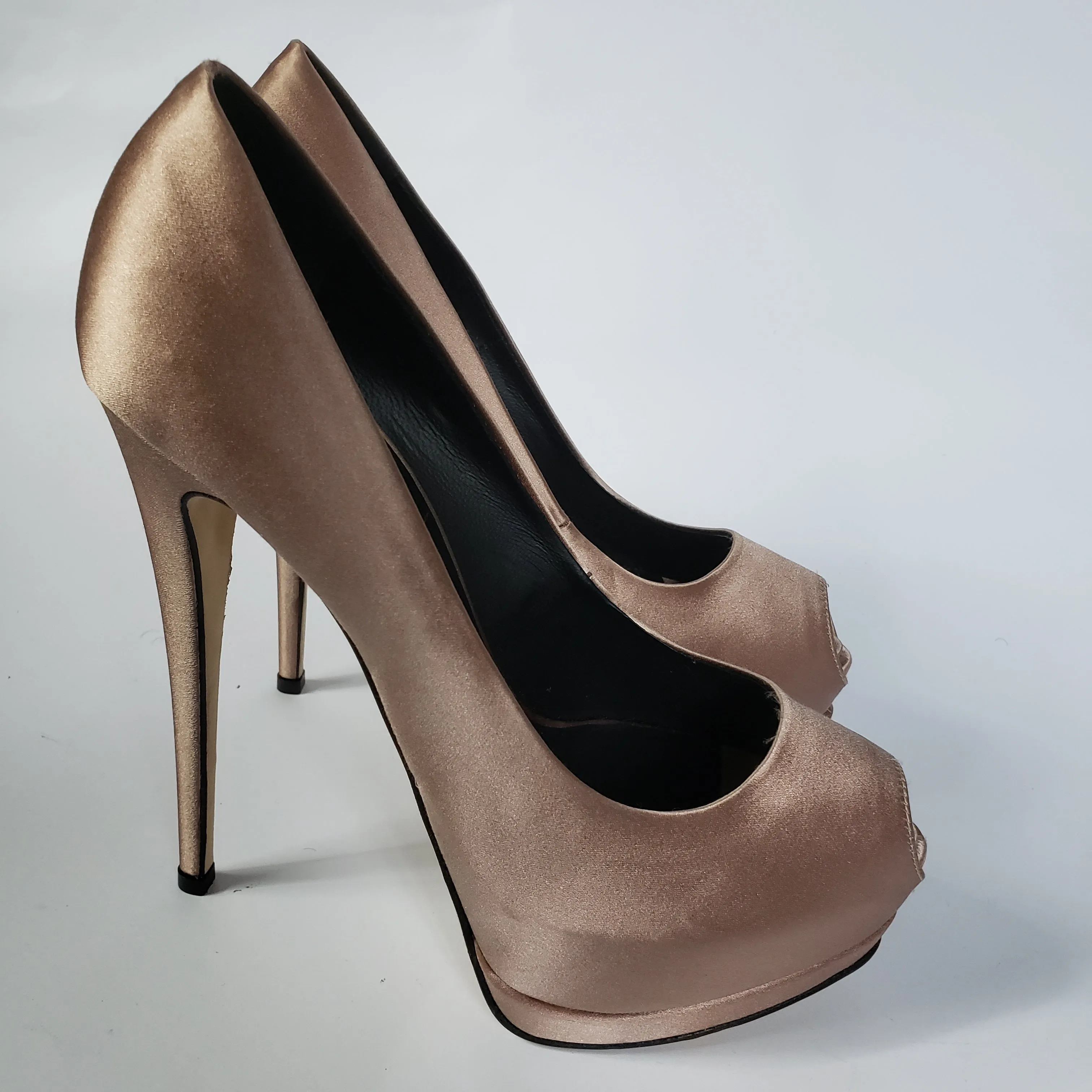 Giuseppe Zanotti Design "Sharon" Satin Platform Pumps Size 39