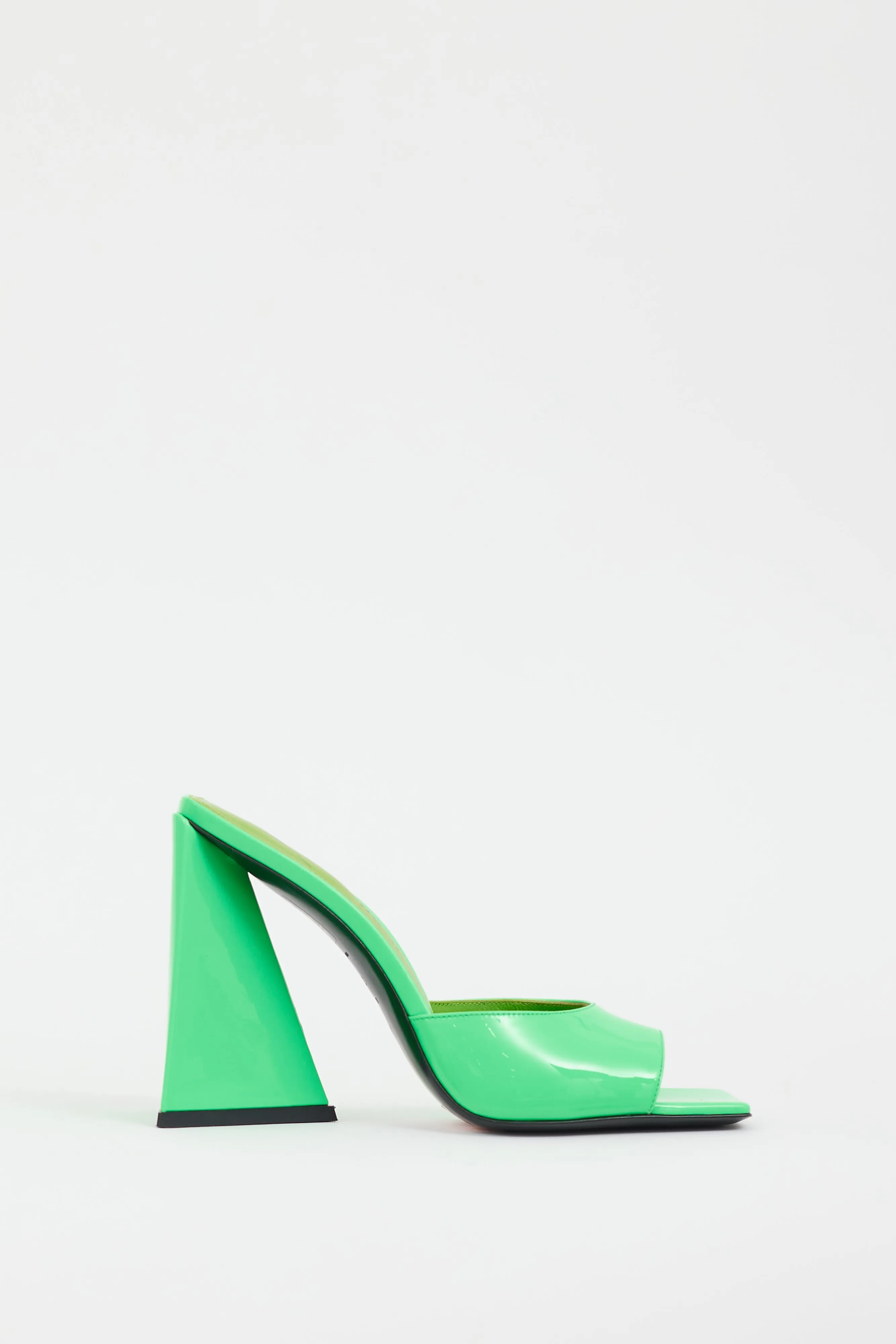 Green Patent Leather Devon Mule