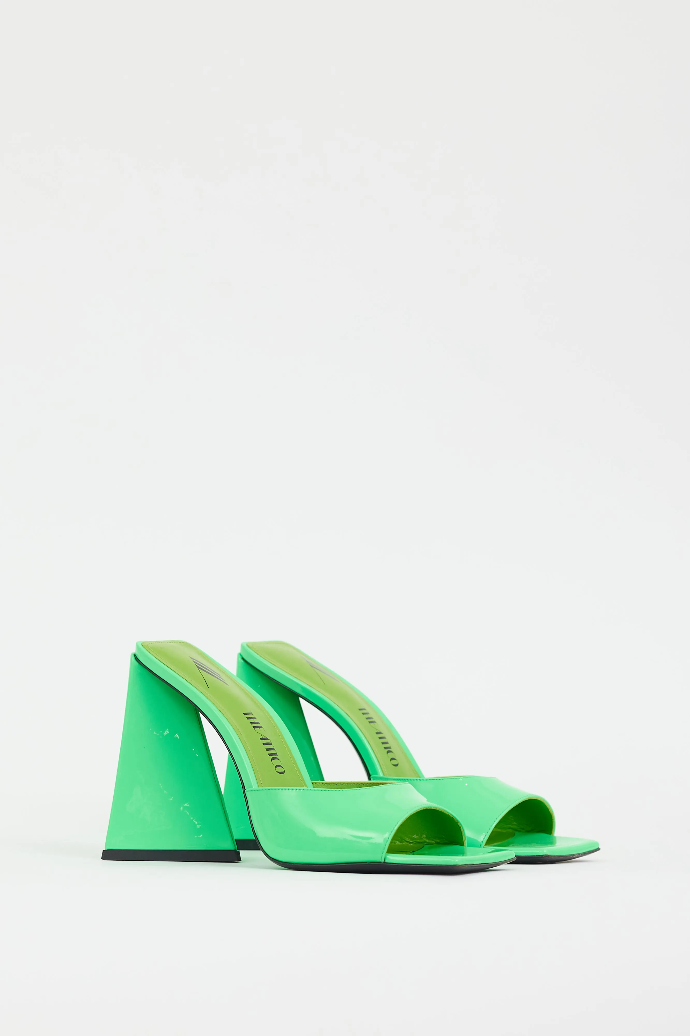 Green Patent Leather Devon Mule