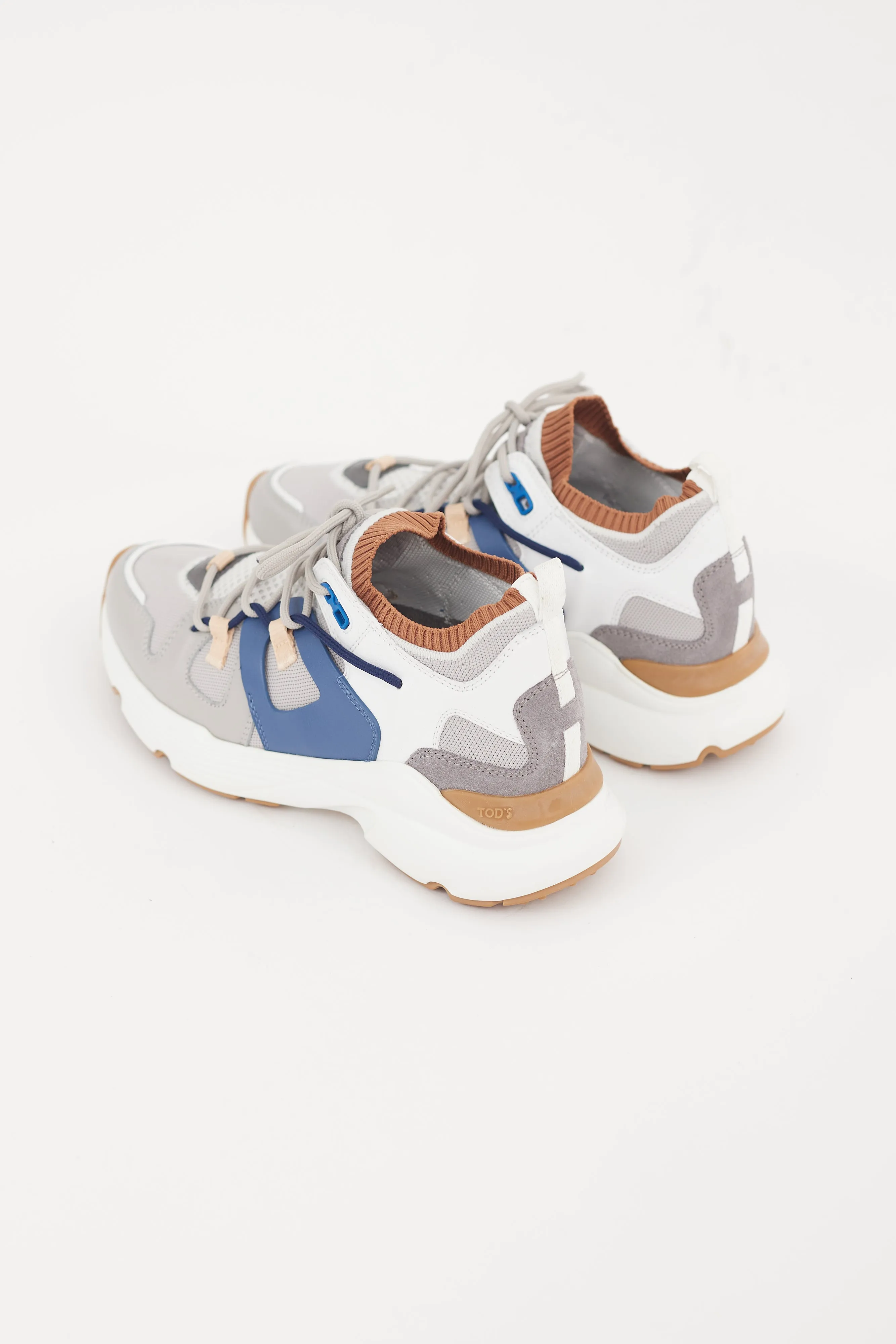 Grey & Multicolour Panelled Sneaker