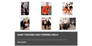 Habit Teaching and Forming Drills