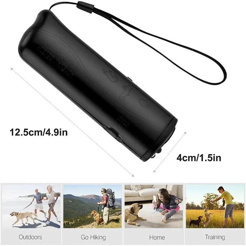 Handheld Ultrasonic Dog Repeller LED Light