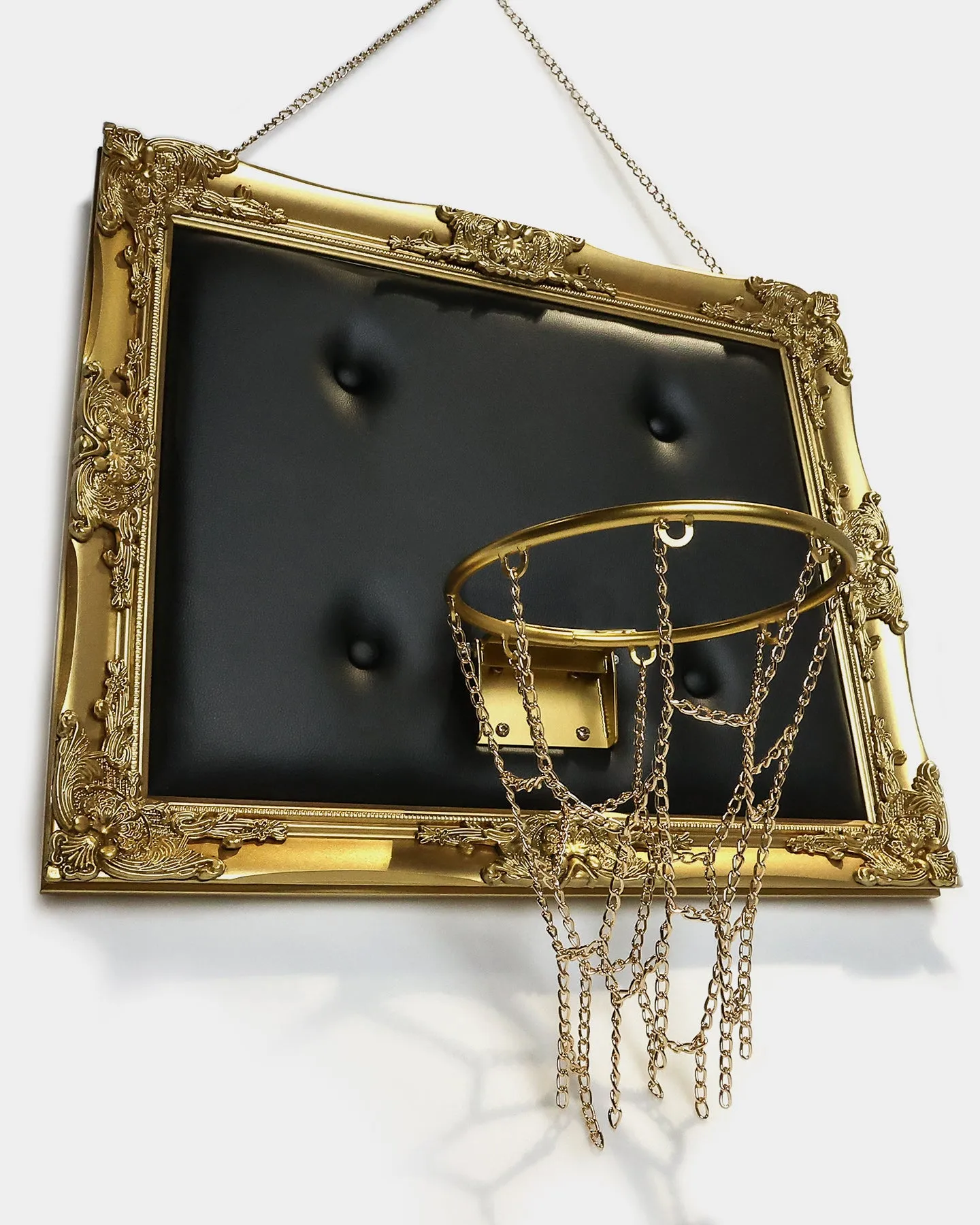 Home Fit Basketball Hoop Wall Frame Gold