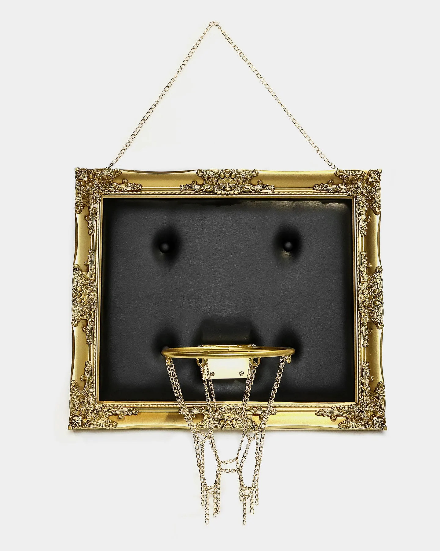 Home Fit Basketball Hoop Wall Frame Gold