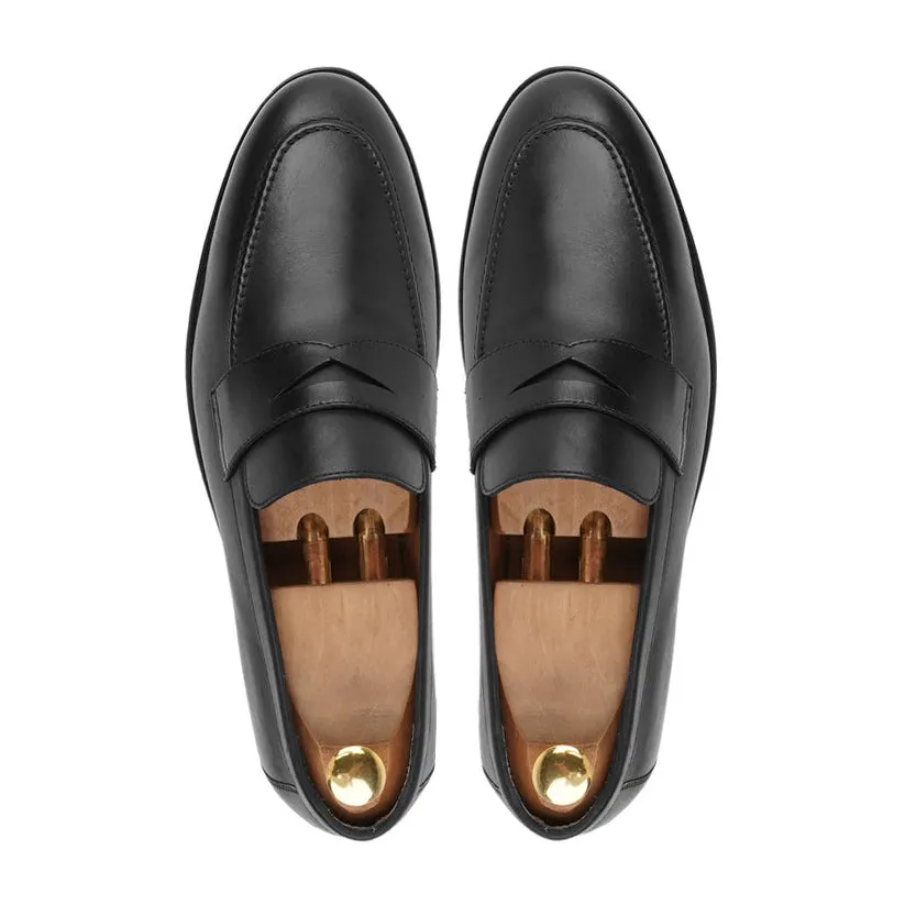 Izium - Men's Black Calf Leather Loafer