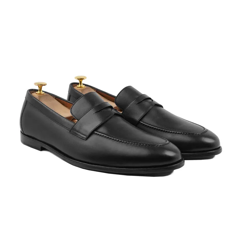 Izium - Men's Black Calf Leather Loafer