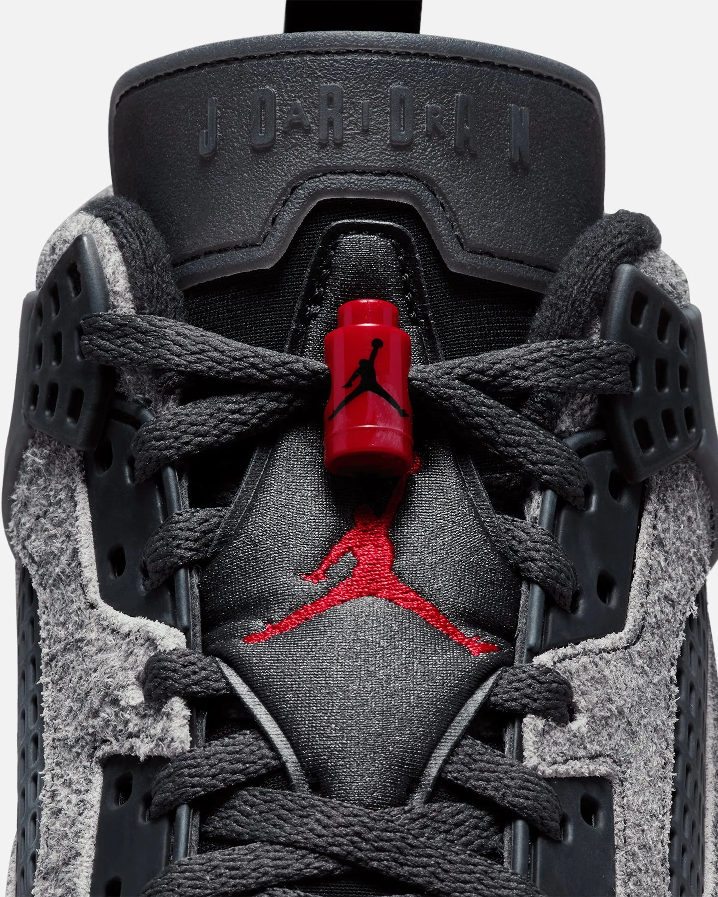 Jordan Spizike Low Anthracite/Gym Red