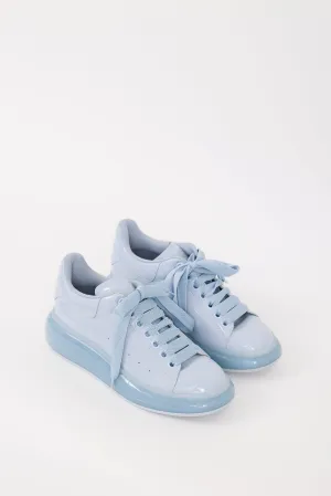 Light Blue Patent Leather Oversized Sneaker