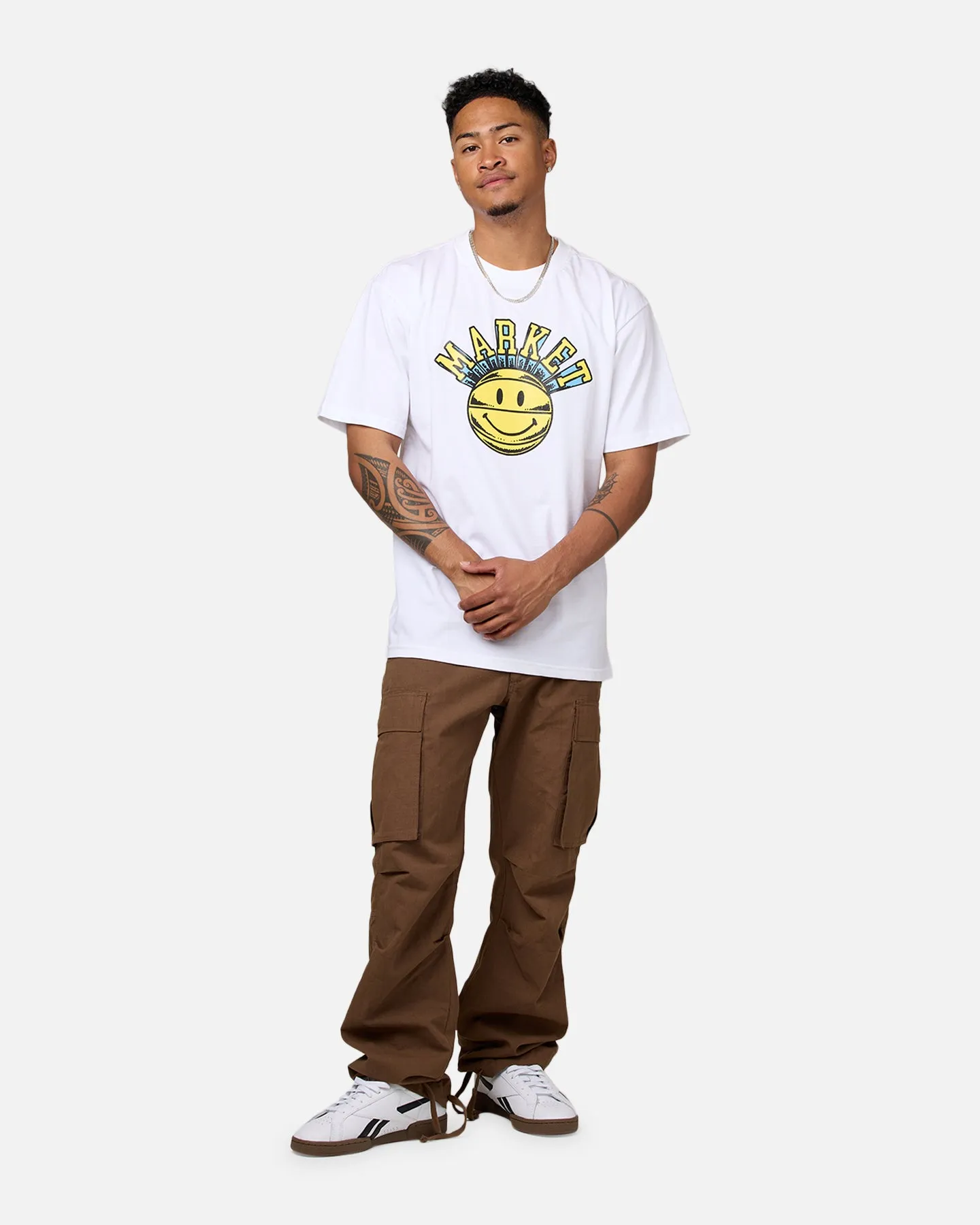 Market X Smiley Hoops T-Shirt White