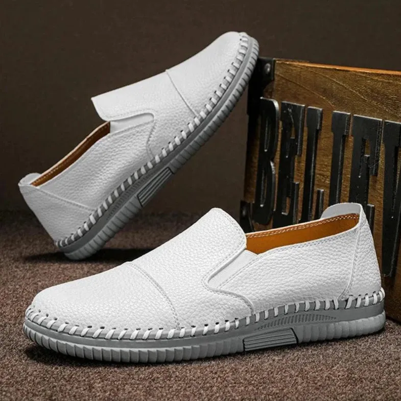 Men's Casual Shoes: Leather Loafers Business Walking Sneakers - TSS190