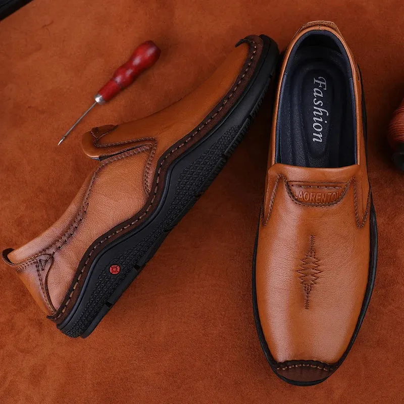 Men's Formal Shoes - Leather Casual Loafers - TSS340