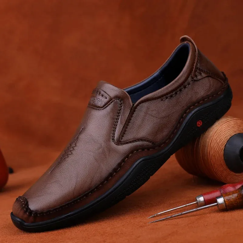 Men's Formal Shoes - Leather Casual Loafers - TSS340