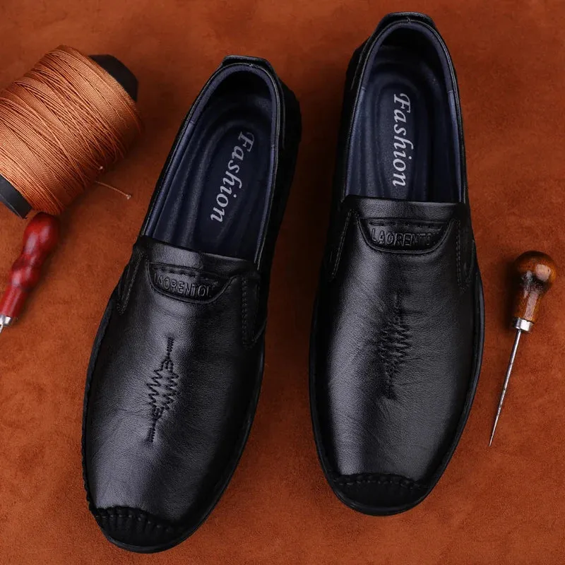 Men's Formal Shoes - Leather Casual Loafers - TSS340