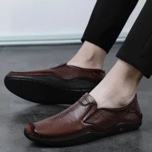 Men's Formal Shoes - Leather Casual Loafers - TSS340