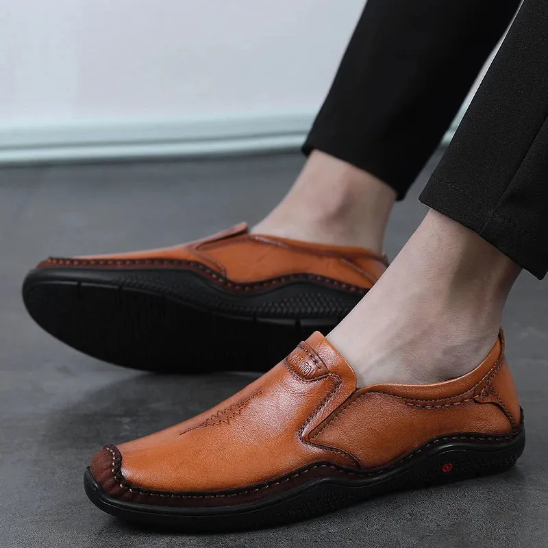 Men's Formal Shoes - Leather Casual Loafers - TSS340