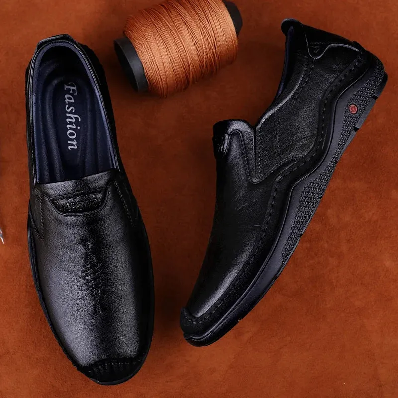 Men's Formal Shoes - Leather Casual Loafers - TSS340