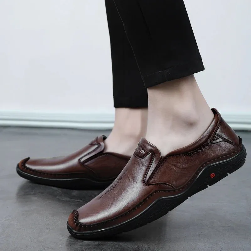 Men's Formal Shoes - Leather Casual Loafers - TSS340