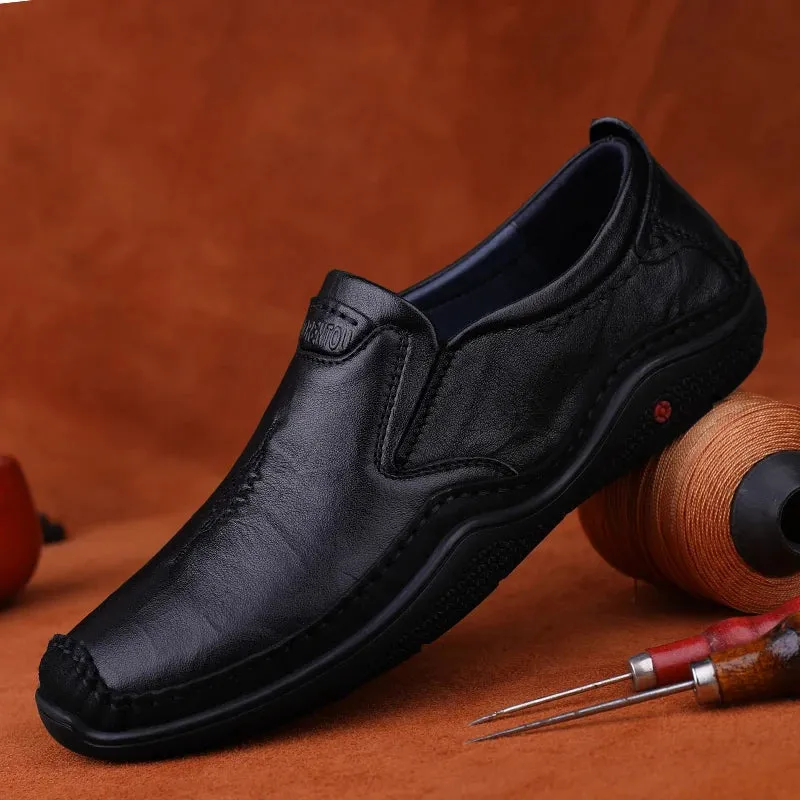 Men's Formal Shoes - Leather Casual Loafers - TSS340