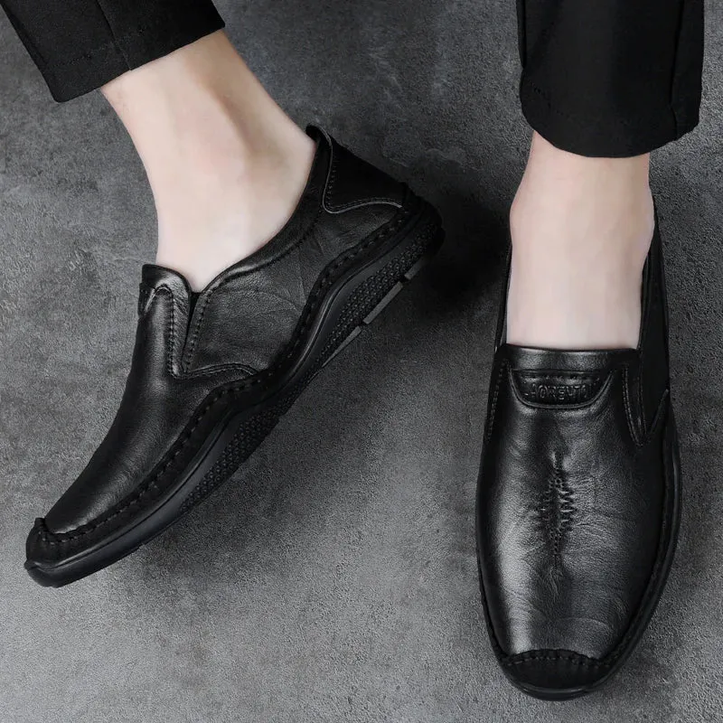 Men's Formal Shoes - Leather Casual Loafers - TSS340