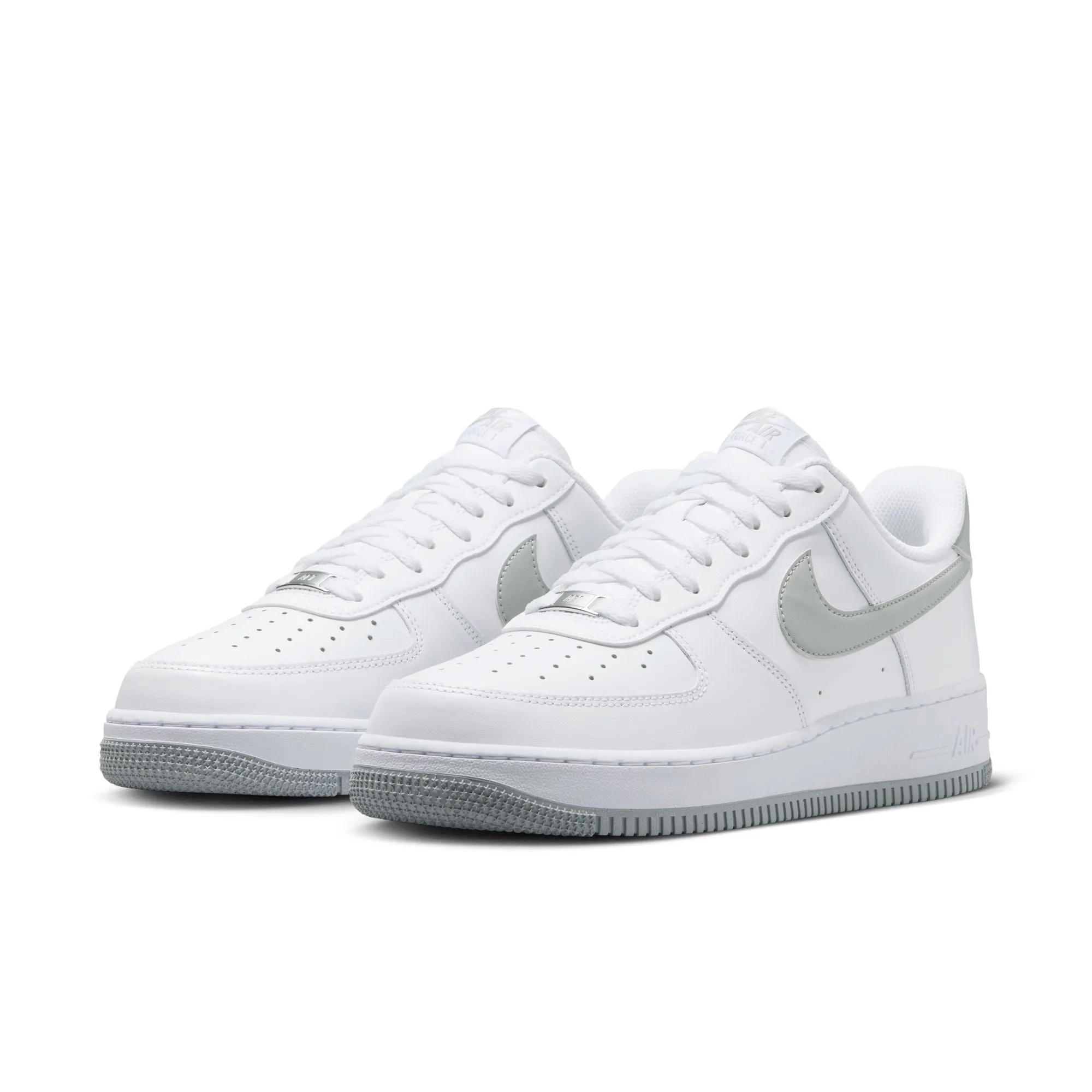 Men's Nike Air Force 1 '07- WHITE/LT SMOKE GREY-WHITE