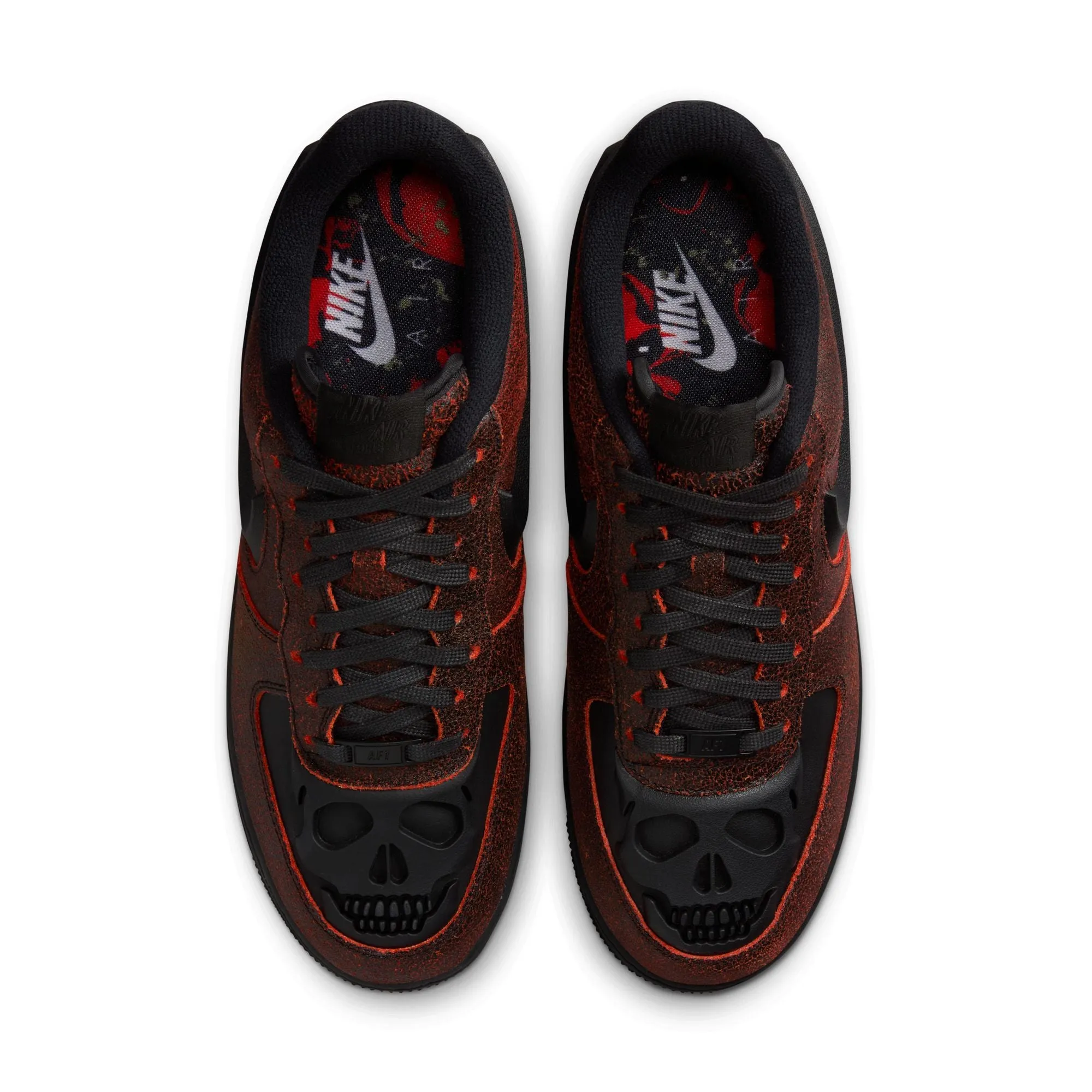 Men's Nike Air Force 1 Retro Halloween QS - BLACK/BLACK-CRIMSON