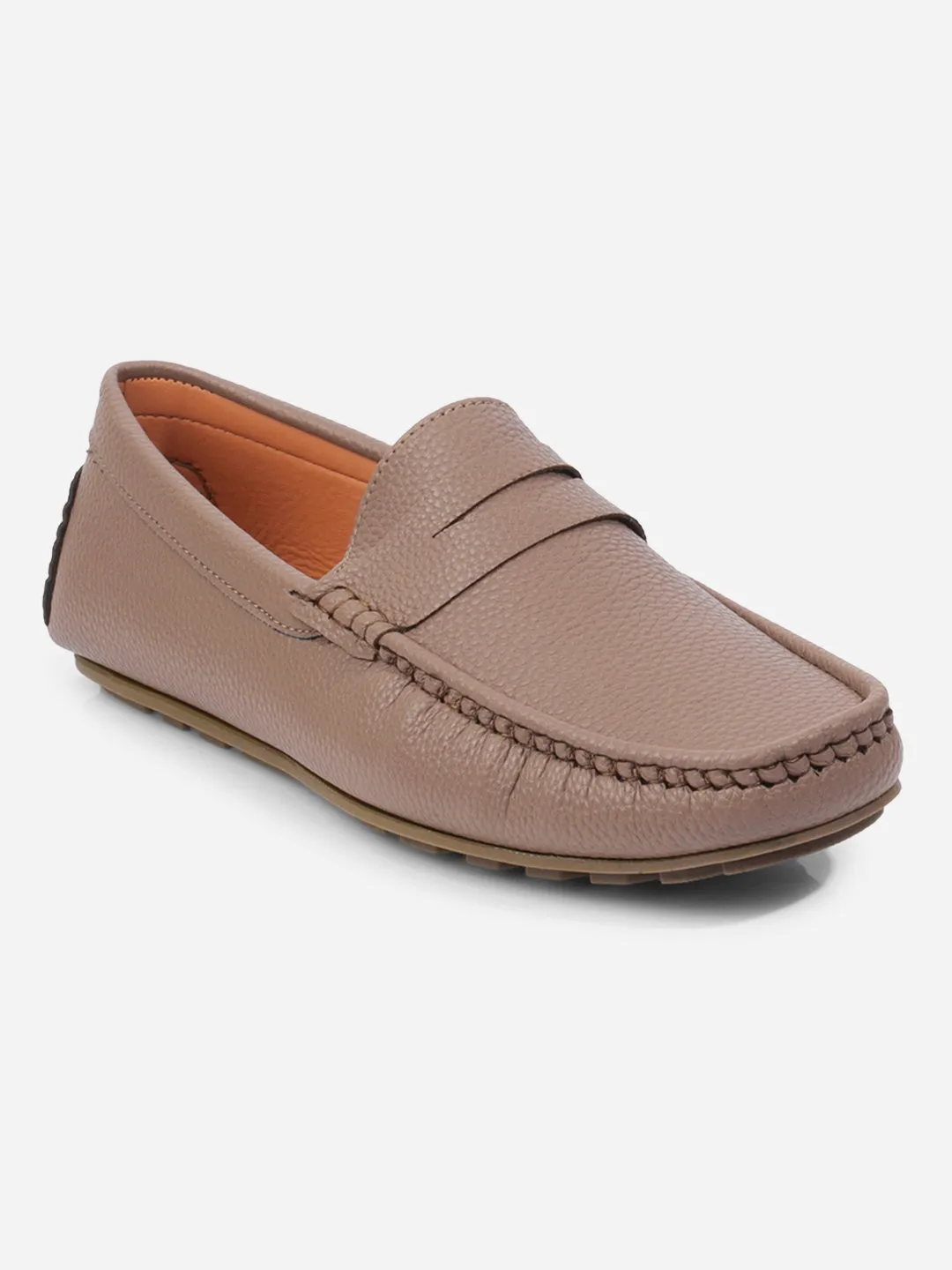 Men's Oak Brown Moc Toe Casual Loafer (IX4110)